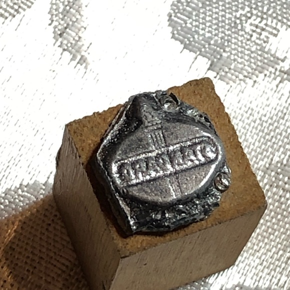 Antique Wooden Print Block Standard Oil - Picture 2 of 4